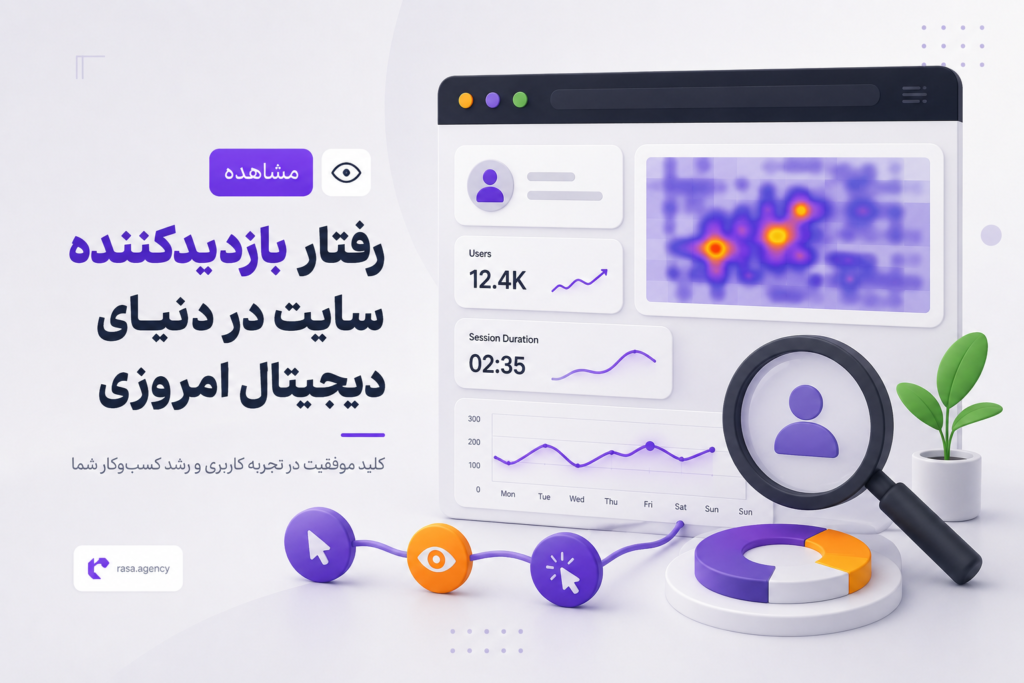 مشاهده رفتار بازدید کننده سایت در دنیای دیجیتال امروزی